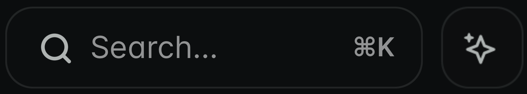 Search bar and assistant button in dark mode.