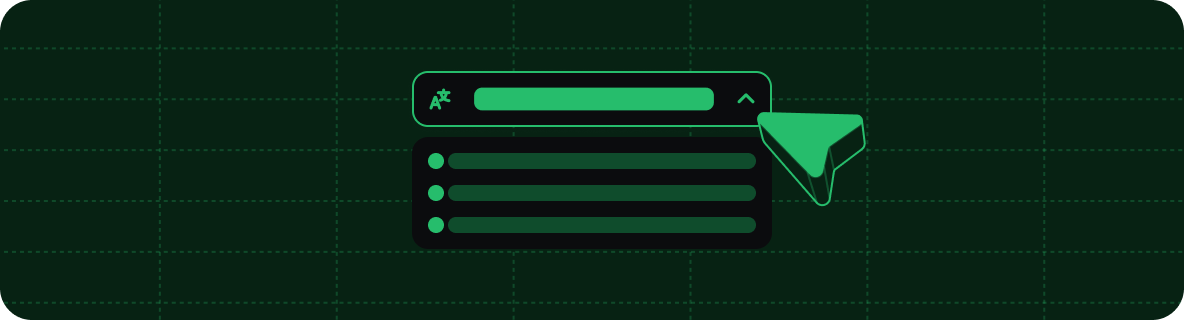 Decorative graphic of a language switcher.