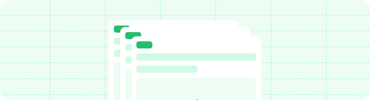 Decorative graphic of pages.