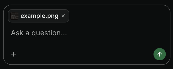 An image added as context in the assistant chat panel.